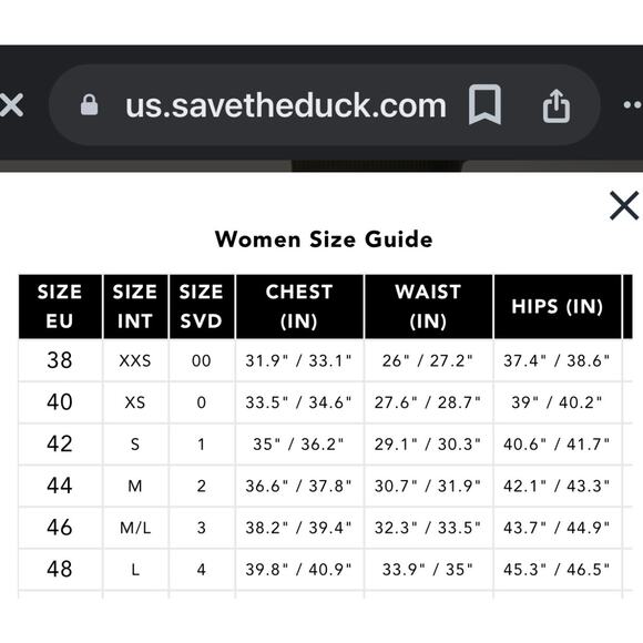 SAVE THE DUCK Featherless Puffer Coat Animal Free Sz Med/Large Navy Blue - Picture 11 of 11